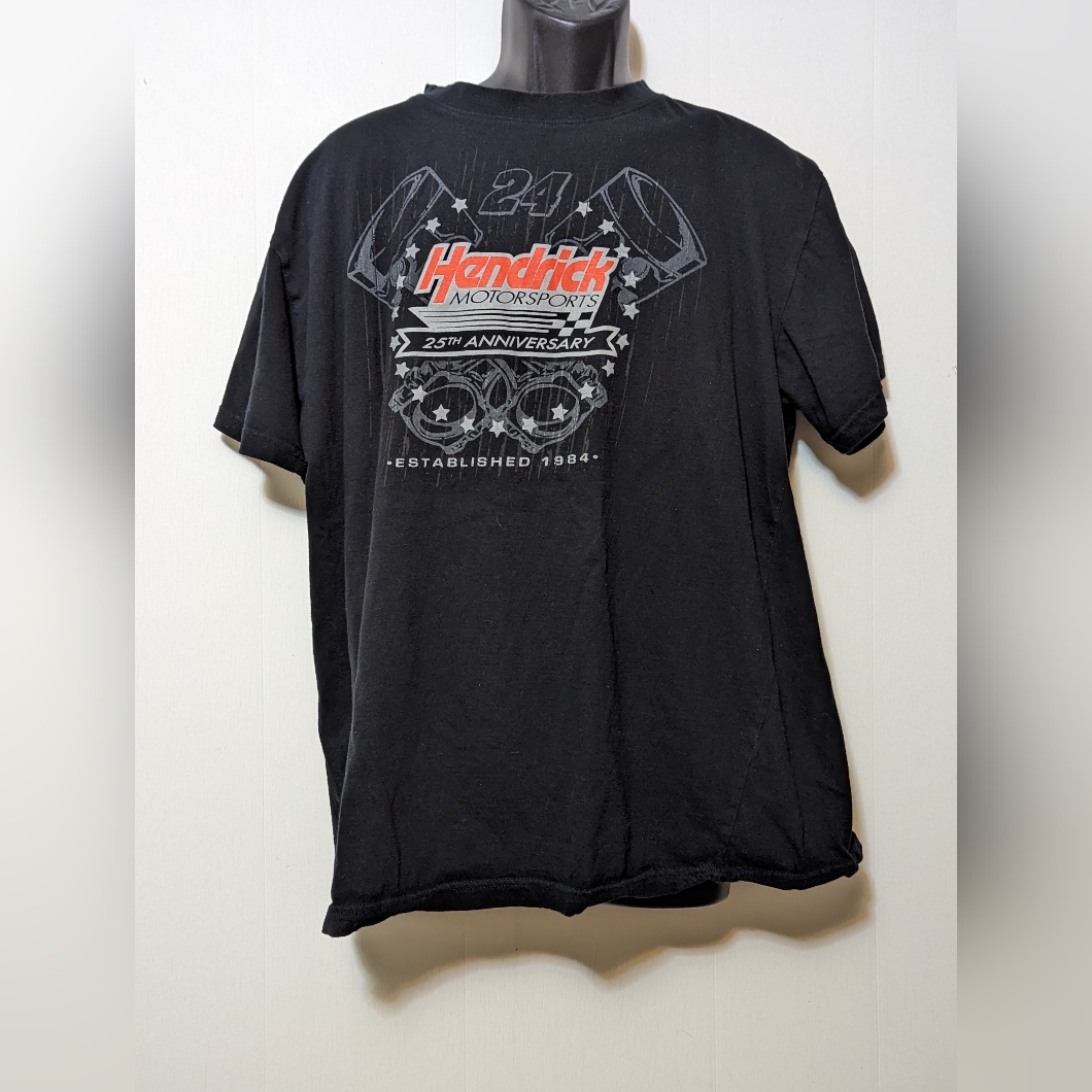 Mens Hendrick Motorsports 25th Anniversary 24 Gordon Chevy Xl TShirt Racing